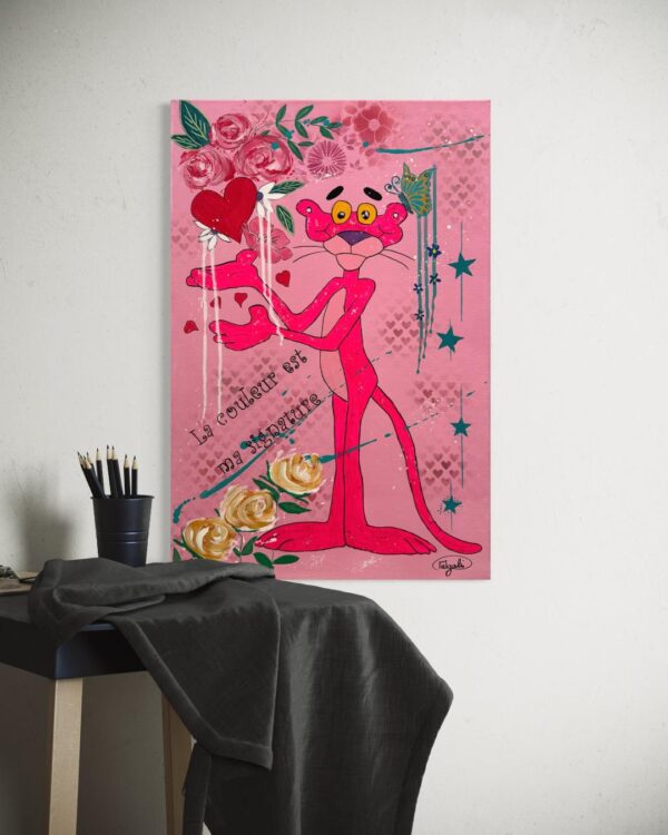 La Panthère Rose en fleur